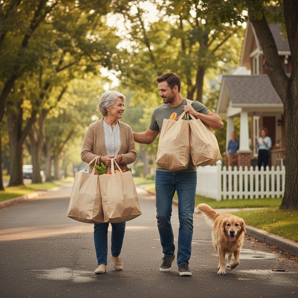 Person being kind and polite